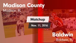 Matchup: Madison County High  vs. Baldwin  2016