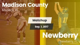 Matchup: Madison County High  vs. Newberry  2017