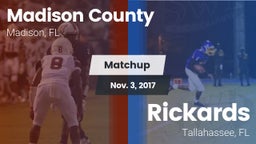 Matchup: Madison County High  vs. Rickards  2017