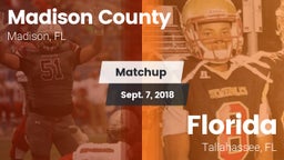 Matchup: Madison County High  vs. Florida  2018