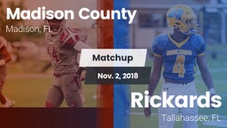 Matchup: Madison County High  vs. Rickards  2018