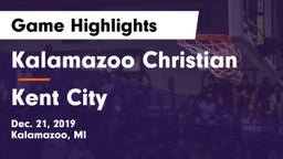 Kalamazoo Christian  vs Kent City  Game Highlights - Dec. 21, 2019