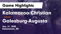 Kalamazoo Christian  vs Galesburg-Augusta  Game Highlights - Jan. 21, 2020