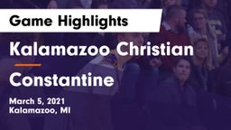 Kalamazoo Christian  vs Constantine  Game Highlights - March 5, 2021