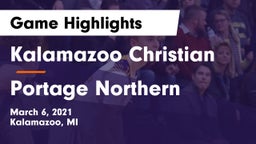 Kalamazoo Christian  vs Portage Northern  Game Highlights - March 6, 2021