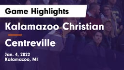 Kalamazoo Christian  vs Centreville  Game Highlights - Jan. 4, 2022