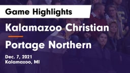 Kalamazoo Christian  vs Portage Northern  Game Highlights - Dec. 7, 2021