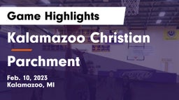Kalamazoo Christian  vs Parchment  Game Highlights - Feb. 10, 2023