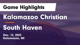Kalamazoo Christian  vs South Haven  Game Highlights - Dec. 12, 2023