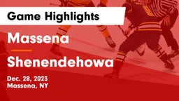 Massena  vs Shenendehowa  Game Highlights - Dec. 28, 2023