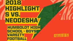 Humboldt football highlights 2018 Highlights vs. Neodesha