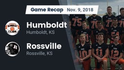 Recap: Humboldt  vs. Rossville  2018
