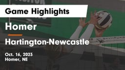 Homer  vs Hartington-Newcastle  Game Highlights - Oct. 16, 2023