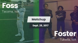 Matchup: Foss  vs. Foster  2017