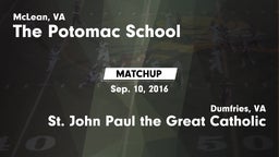 Matchup: Potomac   vs.  St. John Paul the Great Catholic  2016