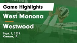 West Monona  vs Westwood  Game Highlights - Sept. 2, 2023