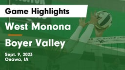 West Monona  vs Boyer Valley  Game Highlights - Sept. 9, 2023