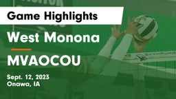 West Monona  vs MVAOCOU  Game Highlights - Sept. 12, 2023