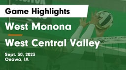West Monona  vs West Central Valley  Game Highlights - Sept. 30, 2023