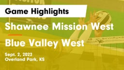 Shawnee Mission West vs Blue Valley West  Game Highlights - Sept. 2, 2022