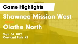 Shawnee Mission West vs Olathe North  Game Highlights - Sept. 24, 2022