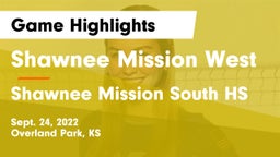 Shawnee Mission West vs Shawnee Mission South HS Game Highlights - Sept. 24, 2022