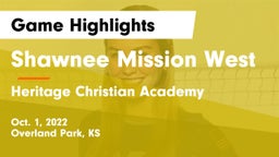 Shawnee Mission West vs Heritage Christian Academy Game Highlights - Oct. 1, 2022