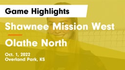 Shawnee Mission West vs Olathe North  Game Highlights - Oct. 1, 2022