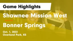 Shawnee Mission West vs Bonner Springs  Game Highlights - Oct. 1, 2022