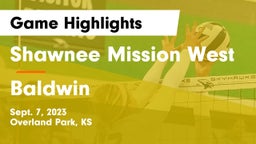 Shawnee Mission West vs Baldwin  Game Highlights - Sept. 7, 2023
