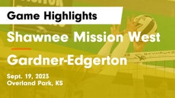 Shawnee Mission West vs Gardner-Edgerton  Game Highlights - Sept. 19, 2023