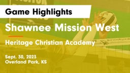 Shawnee Mission West vs Heritage Christian Academy Game Highlights - Sept. 30, 2023