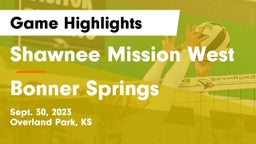 Shawnee Mission West vs Bonner Springs  Game Highlights - Sept. 30, 2023