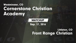 Matchup: Cornerstone vs. Front Range Christian  2016