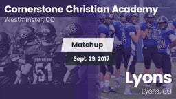 Matchup: Cornerstone vs. Lyons  2017