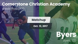 Matchup: Cornerstone vs. Byers  2017