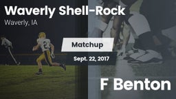 Matchup: Waverly Shell-Rock  vs. F Benton 2017