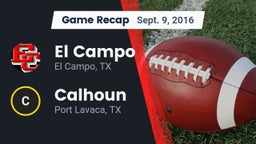 Recap: El Campo  vs. Calhoun  2016