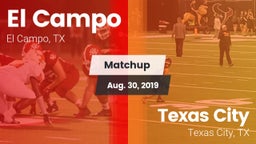 Matchup: El Campo  vs. Texas City  2019