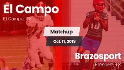 Matchup: El Campo  vs. Brazosport  2019
