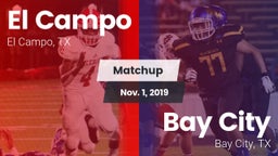 Matchup: El Campo  vs. Bay City  2019
