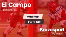 Matchup: El Campo  vs. Brazosport  2020