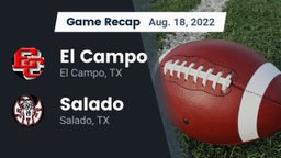 Recap: El Campo  vs. Salado   2022