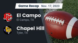 Recap: El Campo  vs. Chapel Hill  2023