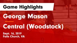 George Mason  vs Central (Woodstock) Game Highlights - Sept. 16, 2019