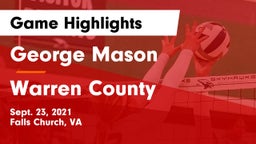 George Mason  vs Warren County Game Highlights - Sept. 23, 2021