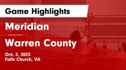 Meridian  vs Warren County  Game Highlights - Oct. 3, 2023