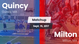 Matchup: Quincy  vs. Milton  2017
