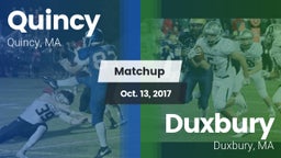 Matchup: Quincy  vs. Duxbury  2017