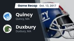 Recap: Quincy  vs. Duxbury  2017